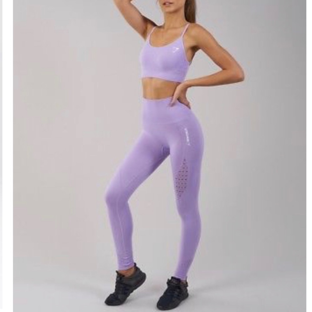 Sold out lilac seamless gym shark leggings!!